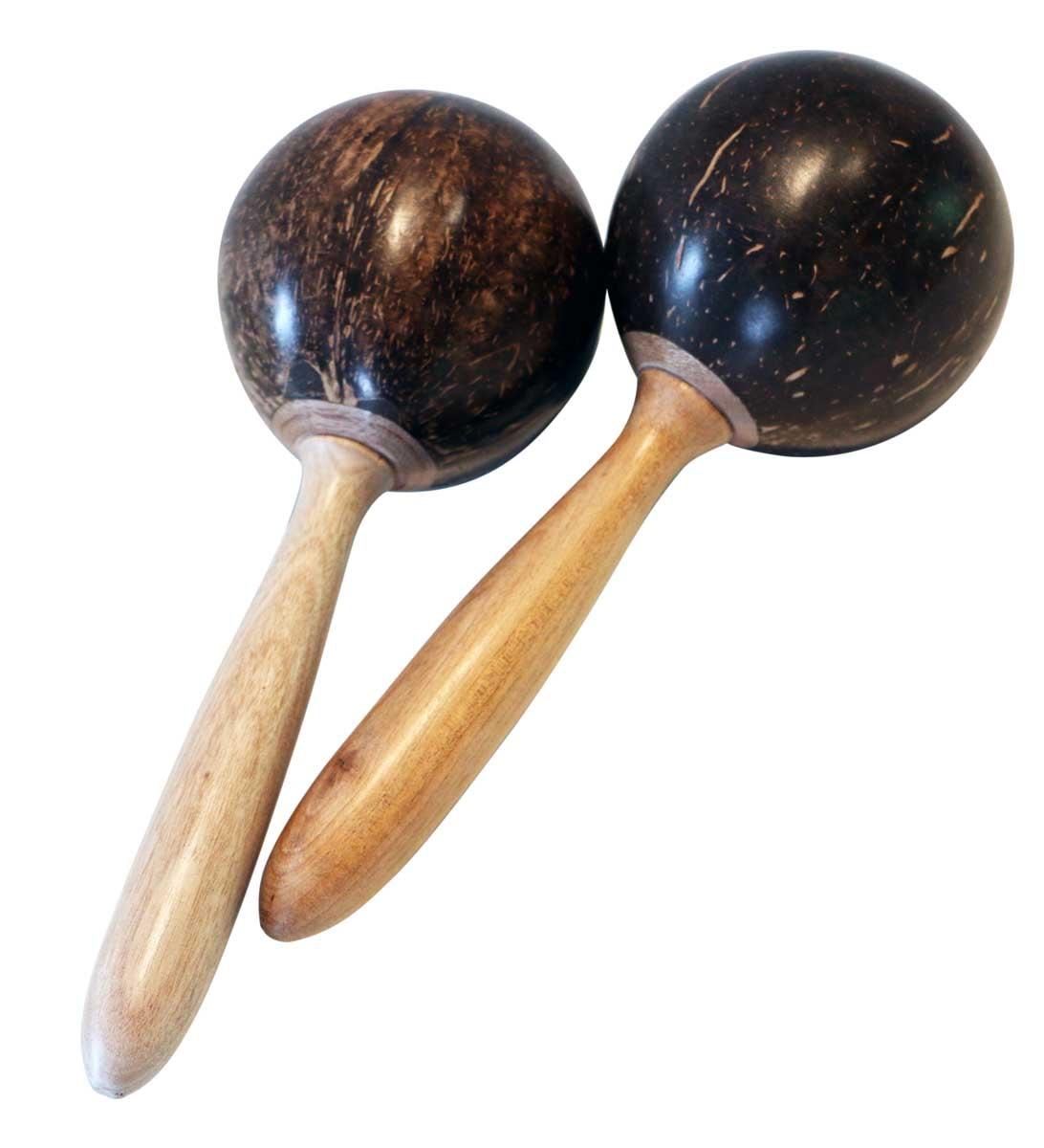 Coconut Maracas, round, pair | Marakas | Rattle & Shaker | Percussion ...